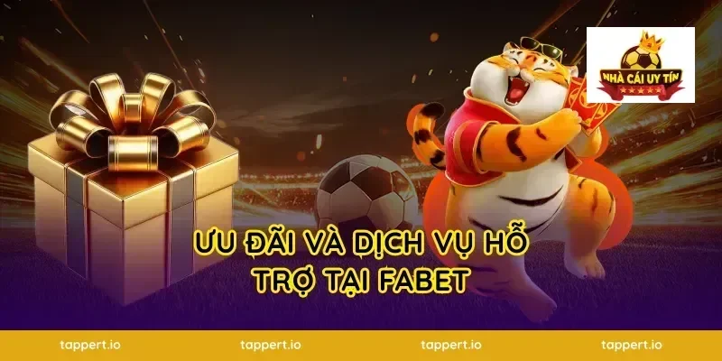 Ưu đãi và dịch vụ hỗ trợ tại fabet