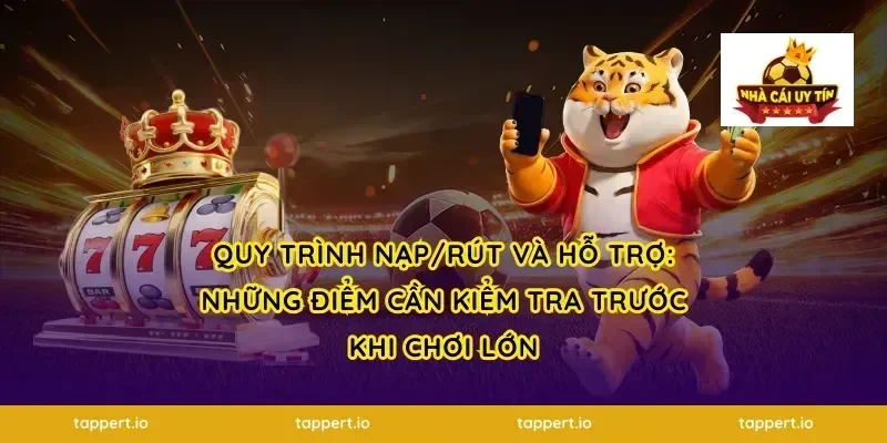 Quy trình nạp/rút và hỗ trợ: những điểm cần kiểm tra trước khi chơi lớn