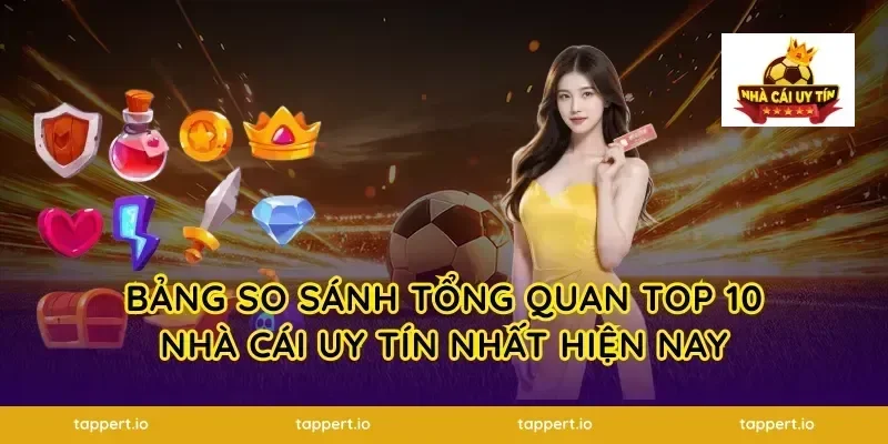 Bảng So Sánh Tổng Quan Top 10 Nhà Cái Uy Tín Nhất Hiện Nay