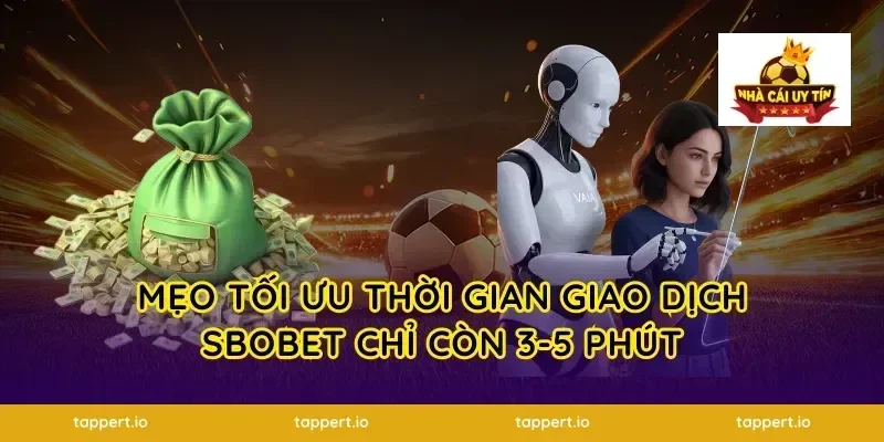 Mẹo tối ưu thời gian giao dịch sbobet chỉ còn 3-5 phút