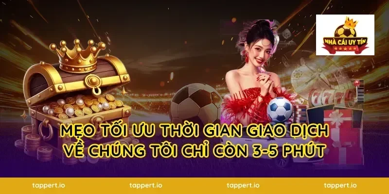 Mẹo tối ưu thời gian giao dịch về chúng tôi chỉ còn 3-5 phút